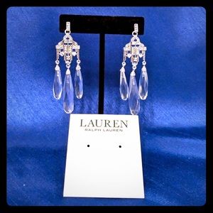 RALPH LAUREN Crystal Chandelier Earrings